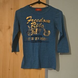 Legacy Teal Long Sleeve with Gold Graphic